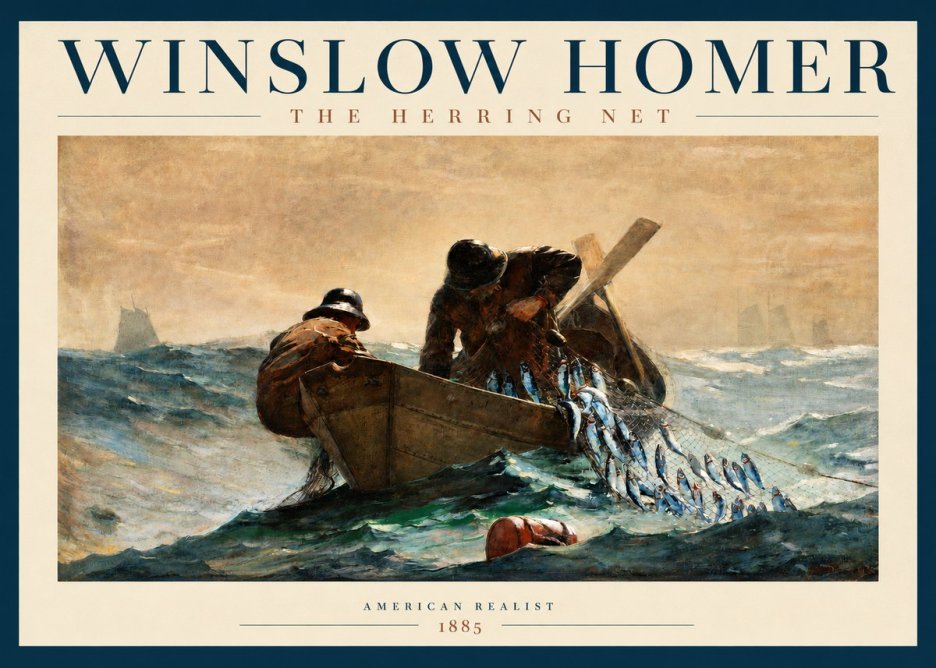 Winslow Homer The Herring Net I No2 - Juliste