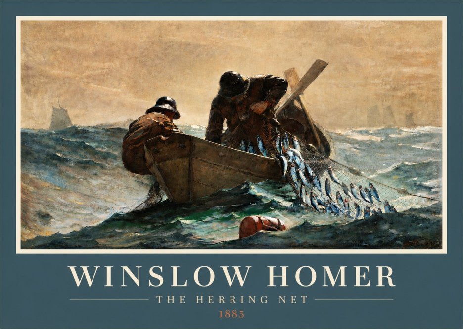 Winslow Homer The Herring Net I No3 - Juliste
