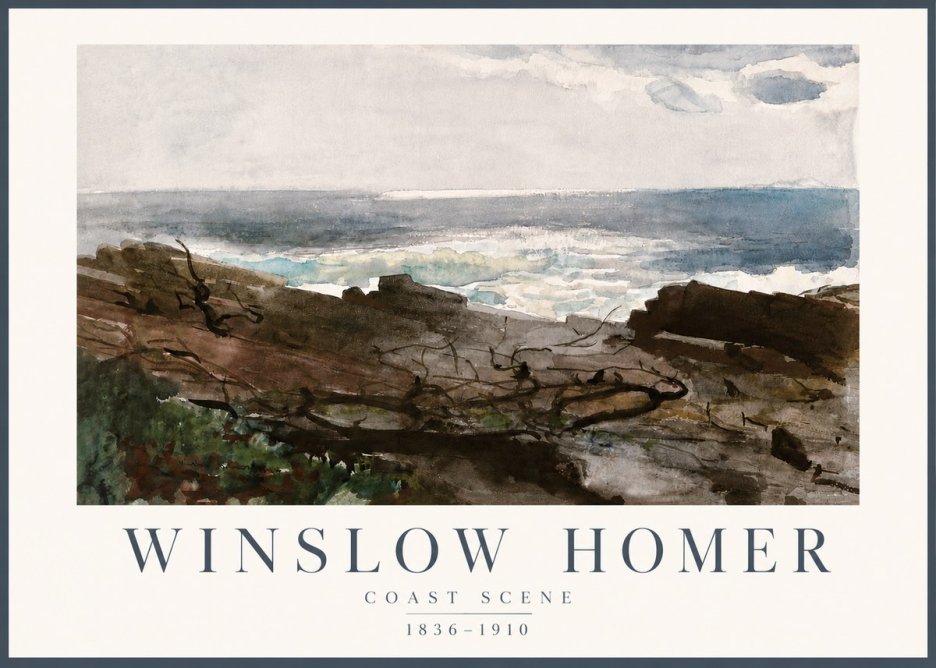 Winslow Homer Coast Scene No4 - Juliste