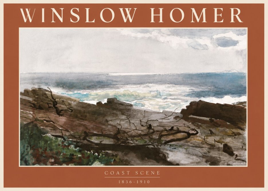 Winslow Homer Coast Scene No6 - Juliste