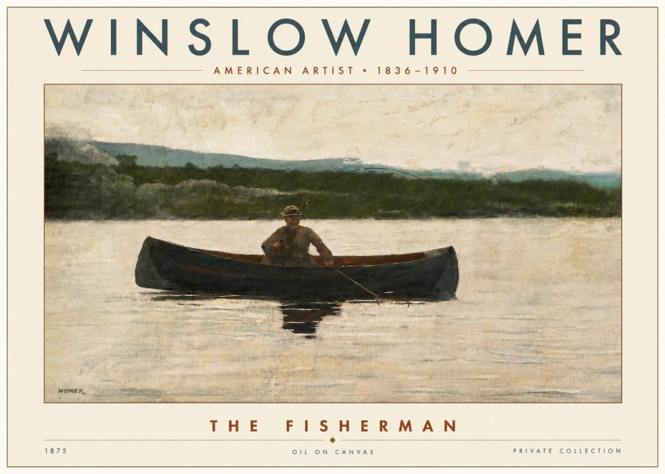 Winslow Homer The Fisherman No6 - Juliste