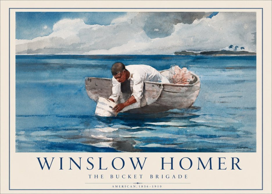 Winslow Homer The Bucket Brigade No5 - Juliste
