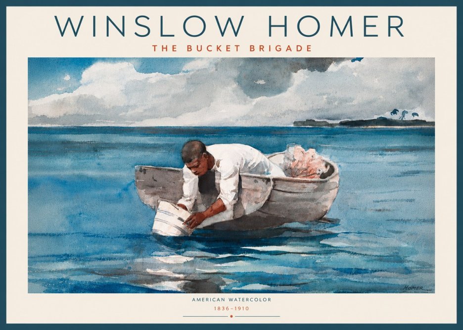 Winslow Homer The Bucket Brigade No6 - Juliste