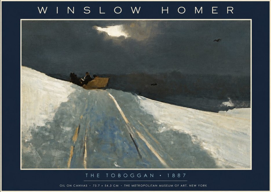 Winslow Homer The Toboggan No5 - Juliste