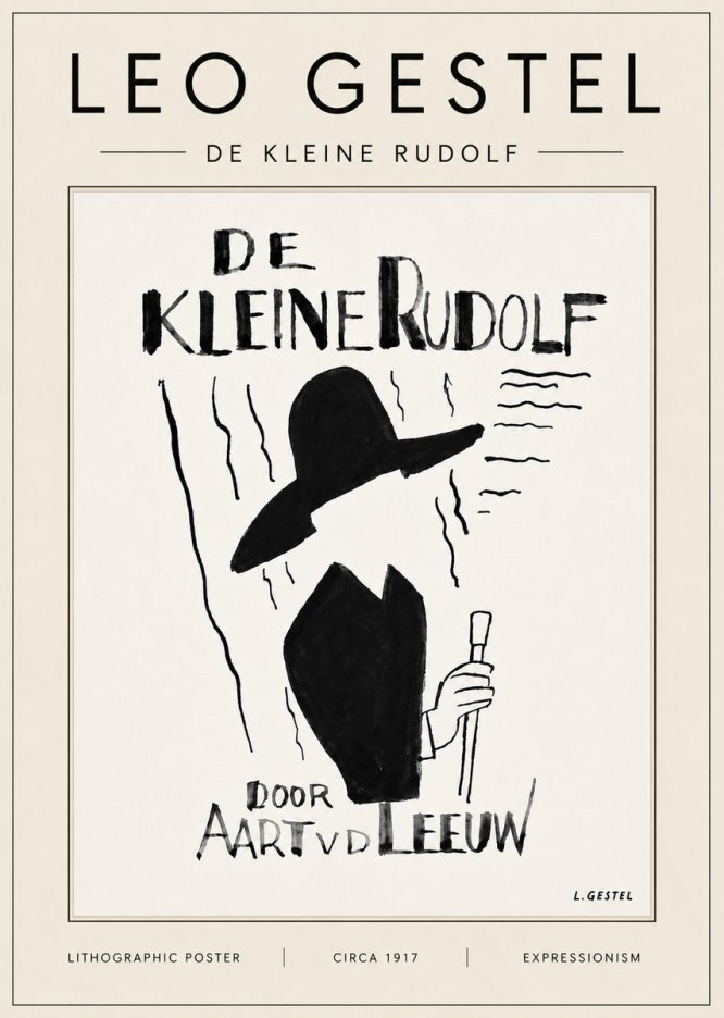 Leo Gestel De Kleine Rudolf No6 - Juliste