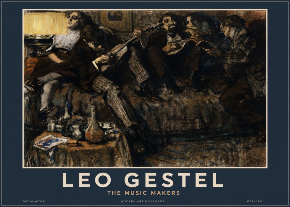 Leo Gestel The Music Makers No2 - Juliste