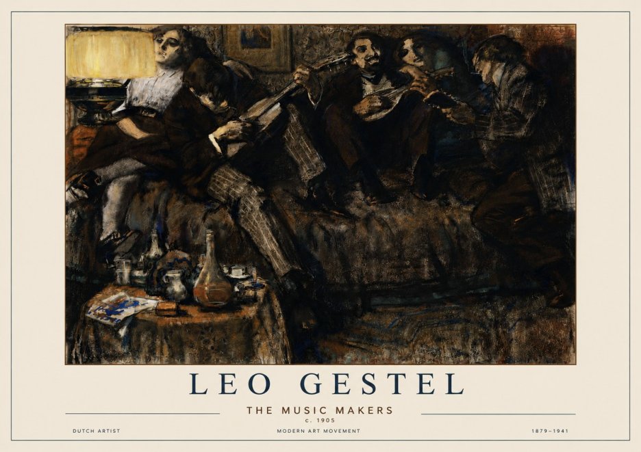 Leo Gestel The Music Makers No3 - Juliste