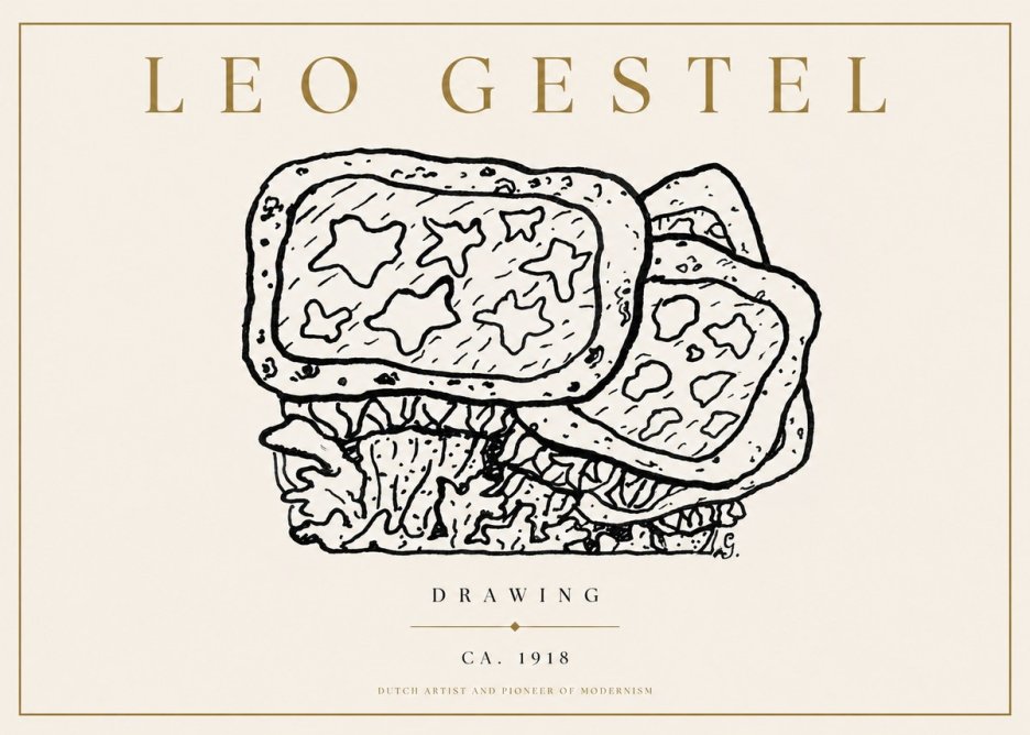 Leo Gestel Drawing Ca. 1918 No3 - Juliste