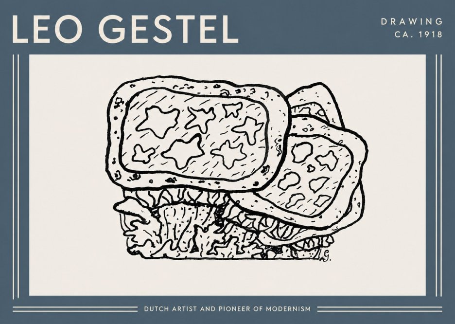 Leo Gestel Drawing Ca. 1918 No4 - Juliste