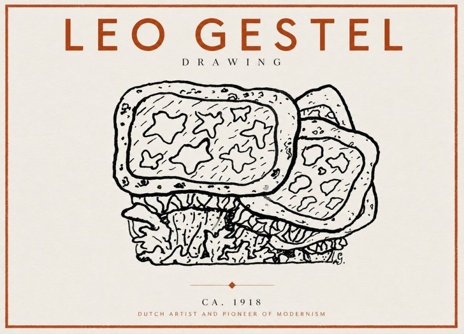 Leo Gestel Drawing Ca. 1918 No5 - Juliste