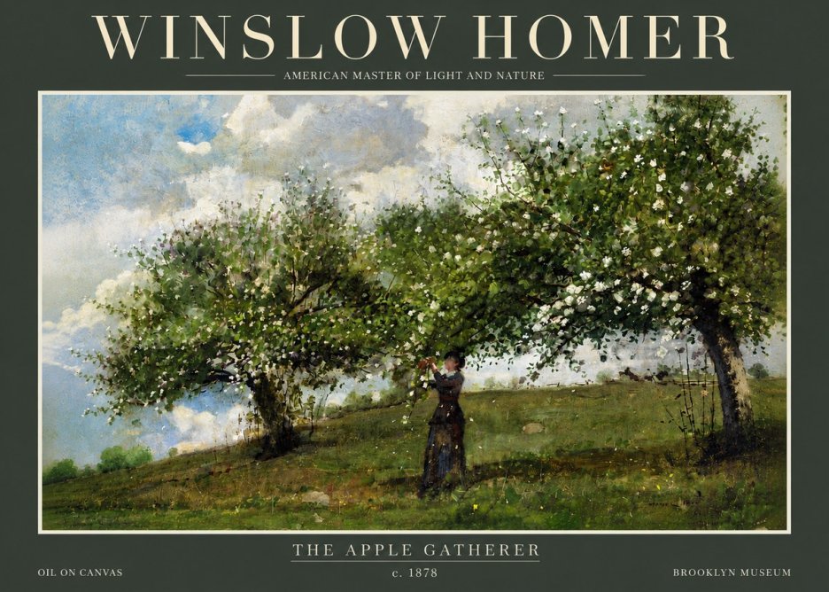 Winslow Homer The Apple Gatherer No4 - Juliste