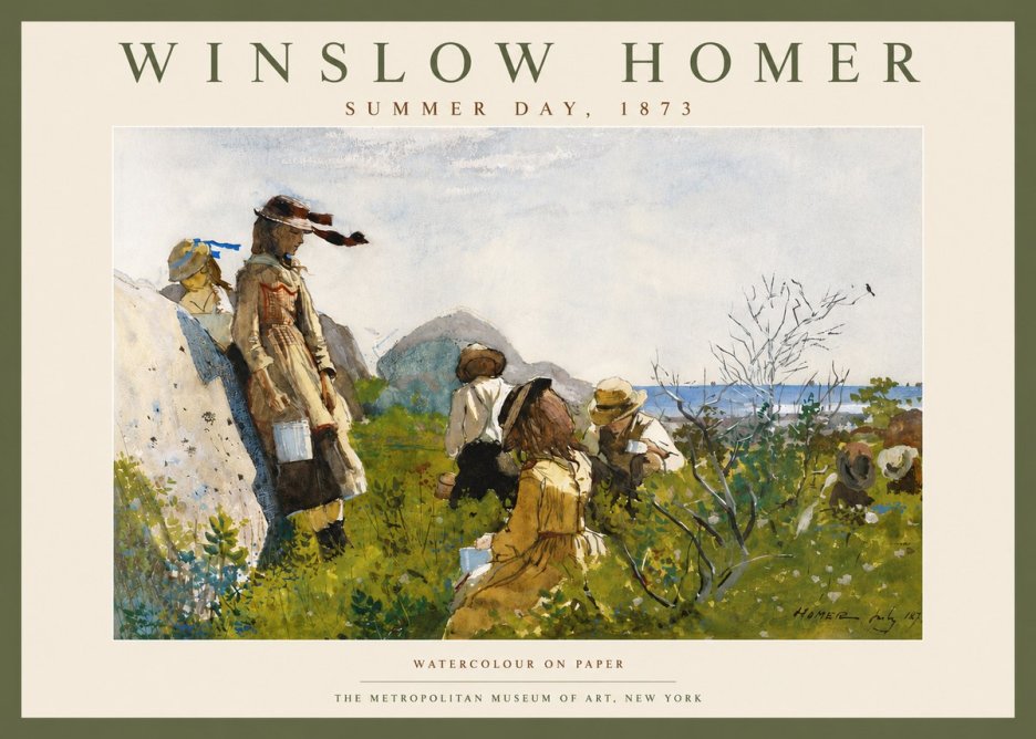 Winslow Homer Summer Day, 1873 No4 - Juliste