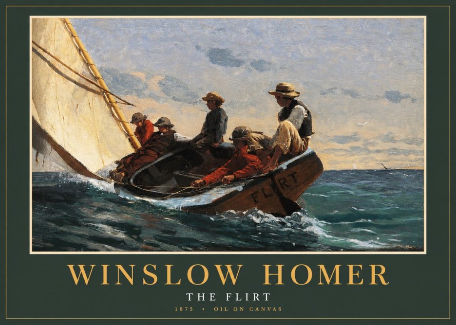 Winslow Homer The Flirt No2 - Juliste