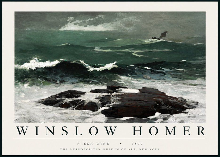 Winslow Homer Fresh Wind No3 - Juliste