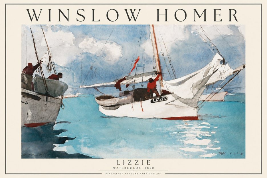 Winslow Homer Lizzie No3 - Juliste