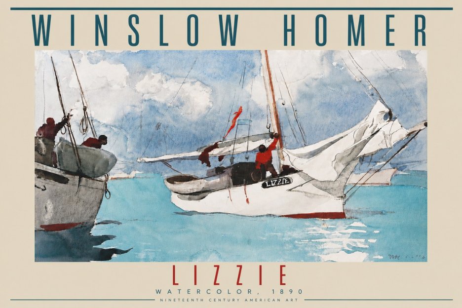 Winslow Homer Lizzie No4 - Juliste
