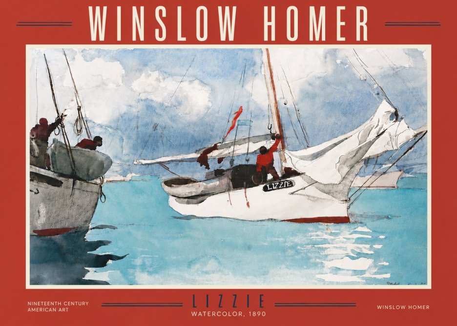 Winslow Homer Lizzie No5 - Juliste