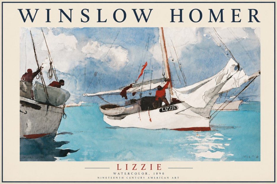 Winslow Homer Lizzie No6 - Juliste