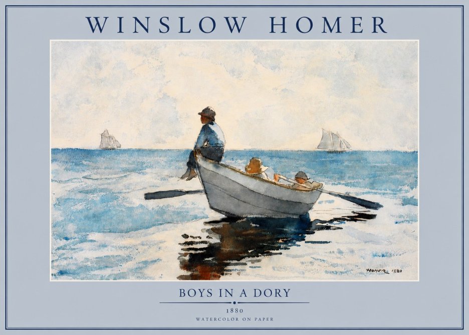 Winslow Homer Boys in a Dory I No2 - Juliste