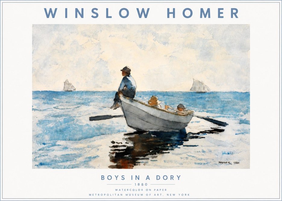 Winslow Homer Boys in a Dory I No5 - Juliste