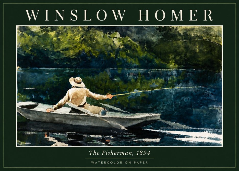Winslow Homer The Fisherman, 1894 No5 - Juliste