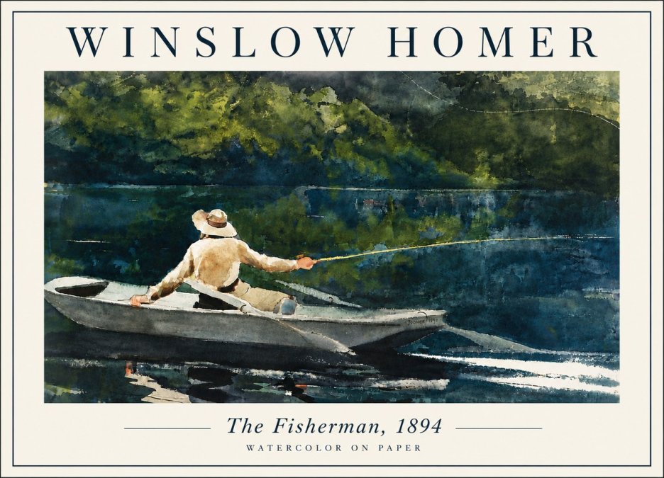Winslow Homer The Fisherman, 1894 No6 - Juliste