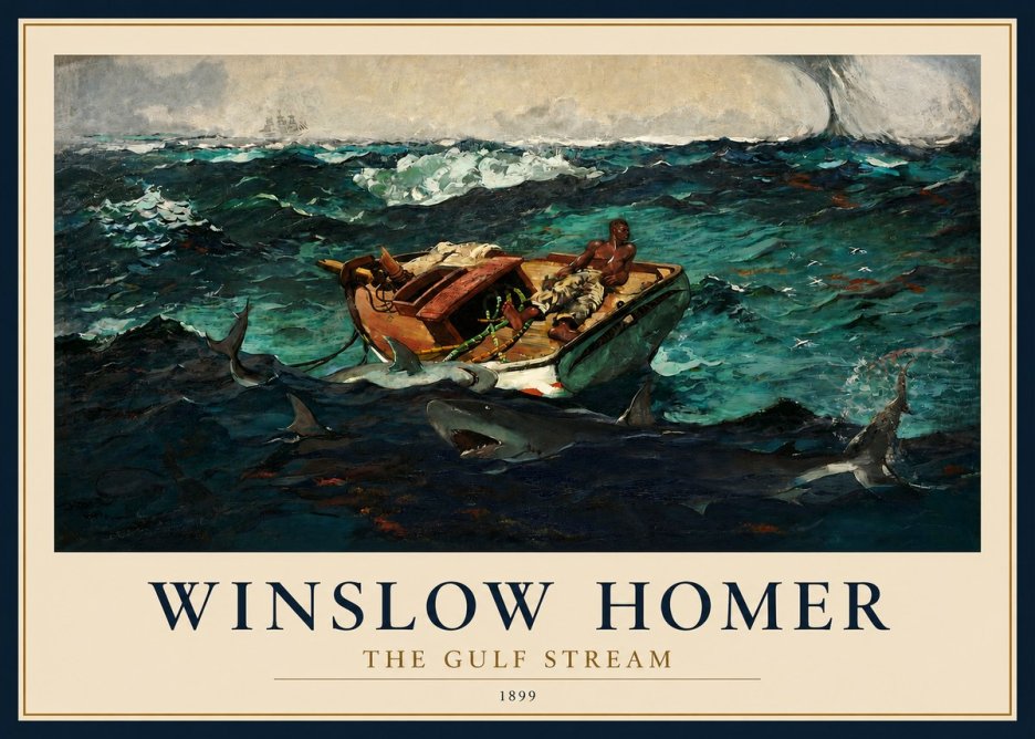 Winslow Homer The Gulf Stream No2 - Juliste