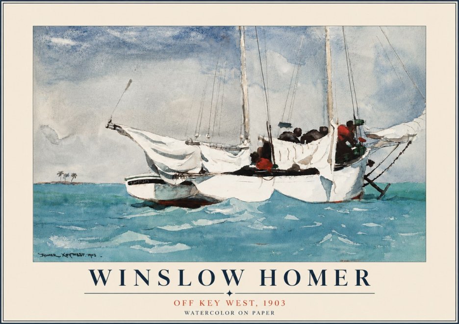 Winslow Homer Off Key West, 1903 No6 - Juliste