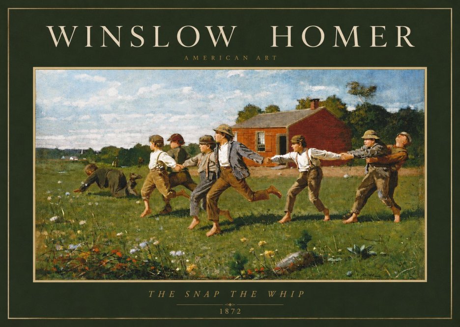 Winslow Homer The Snap the Whip No2 - Juliste