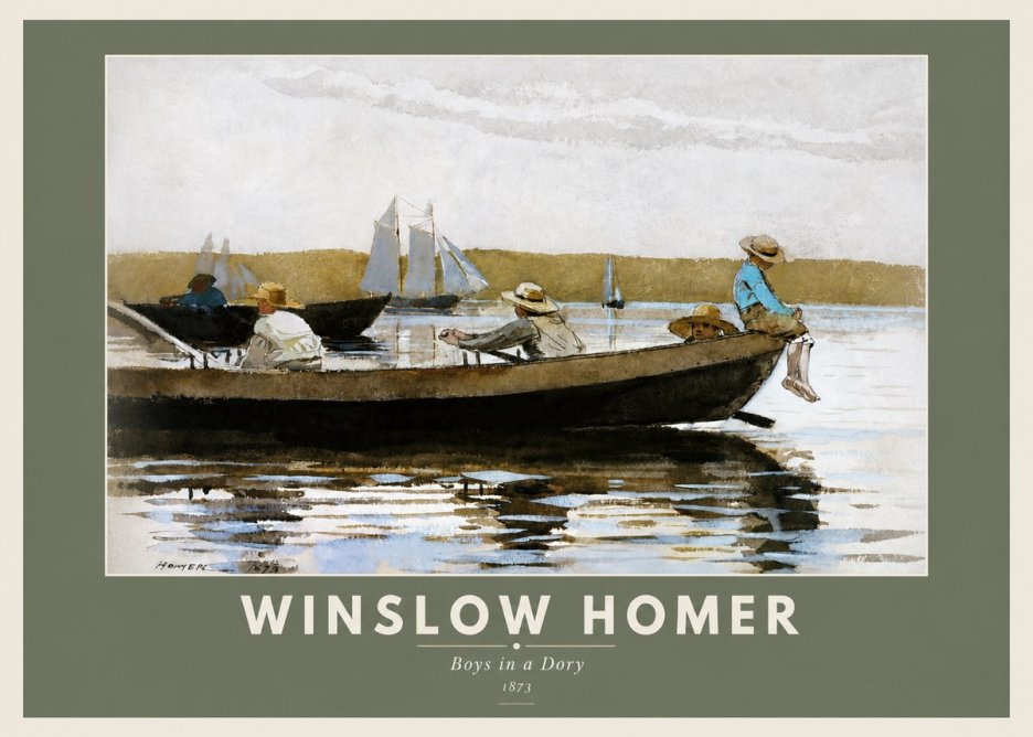 Winslow Homer Boys in a Dory II No3 - Juliste