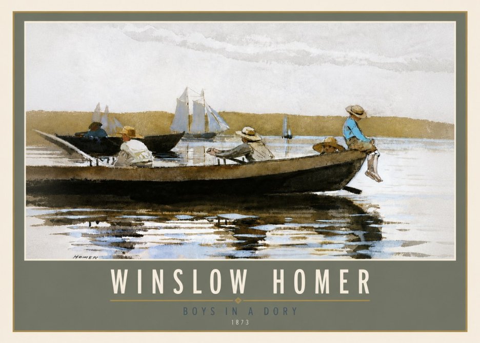 Winslow Homer Boys in a Dory II No5 - Juliste