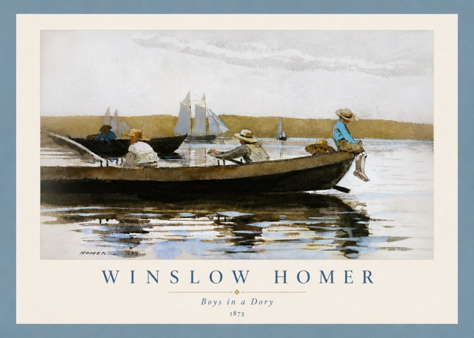 Winslow Homer Boys in a Dory II No6 - Juliste