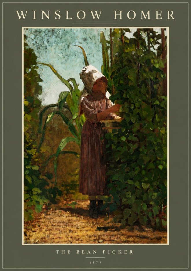 Winslow Homer The Bean Picker No2 - Juliste