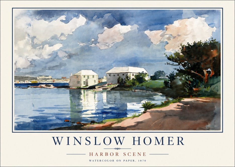 Winslow Homer Harbor Scene No5 - Juliste
