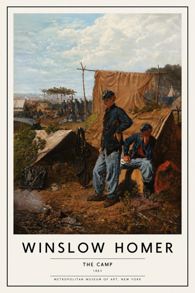 Winslow Homer The Camp No5 - Juliste