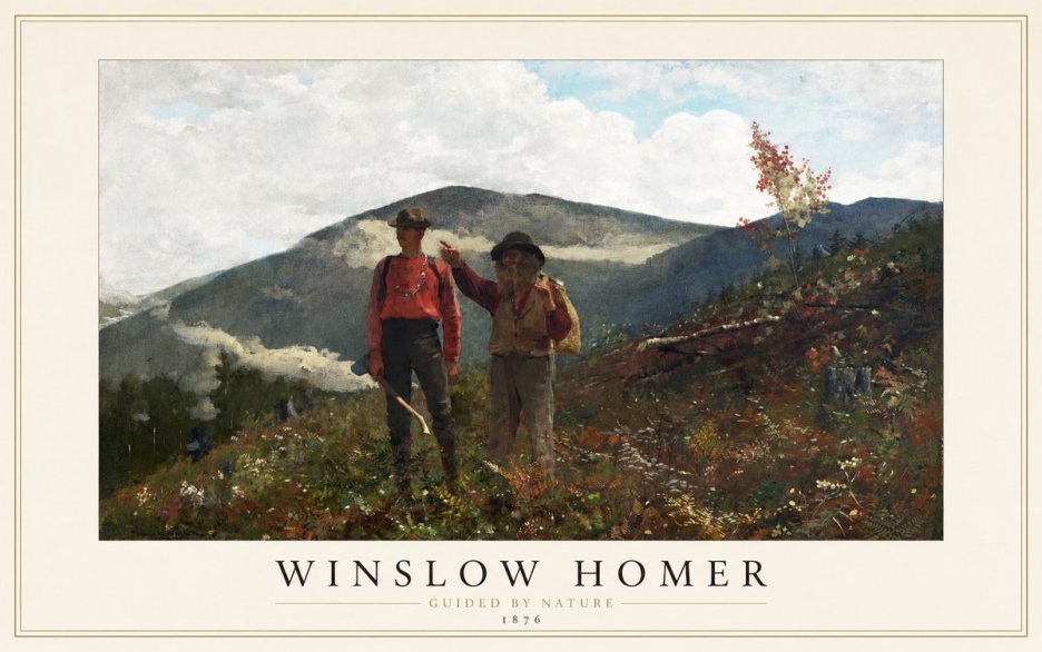 Winslow Homer The Two Guides No1 - Juliste