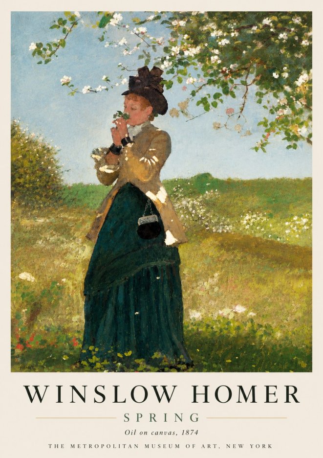 Winslow Homer Spring No4 - Juliste