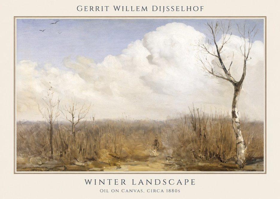 Gerrit Willem Dijsselhof Winter Landscape No1 - Juliste