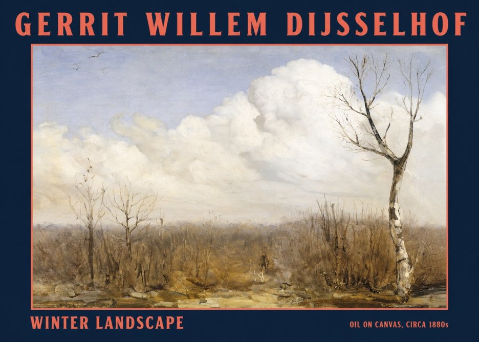 Gerrit Willem Dijsselhof Winter Landscape No2 - Juliste