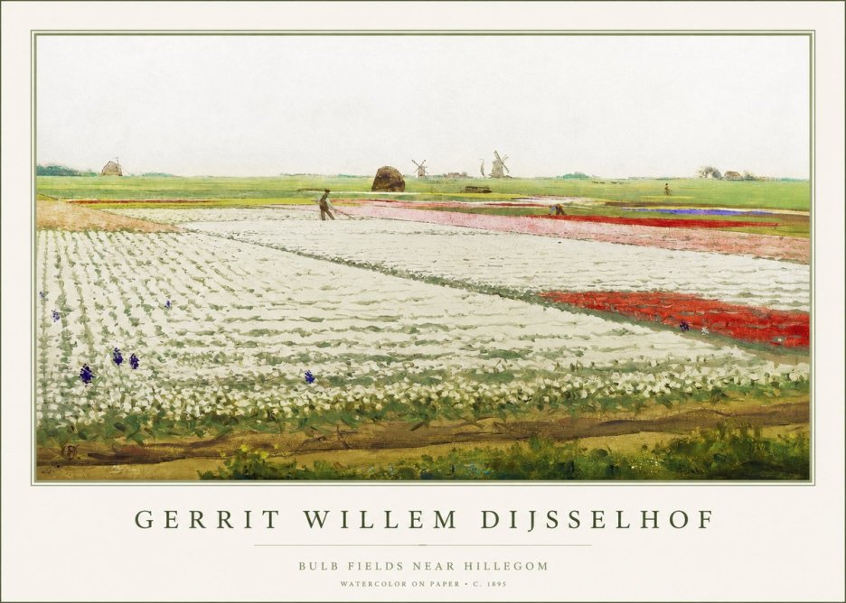Gerrit Willem Dijsselhof Bulb Fields Near Hillegom No1 - Juliste