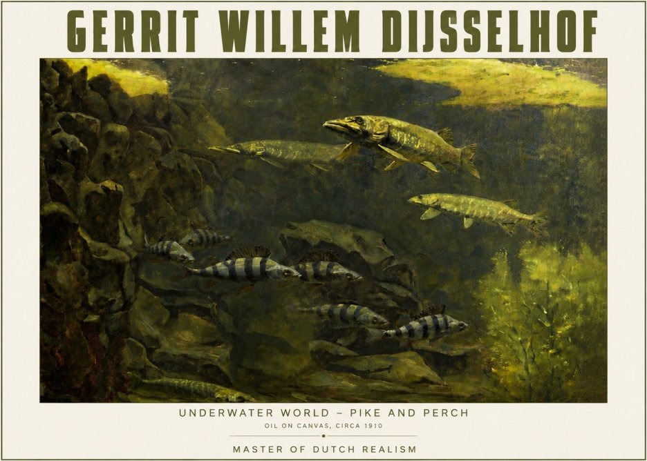 Gerrit Willem Dijsselhof Underwater Life No5 - Juliste