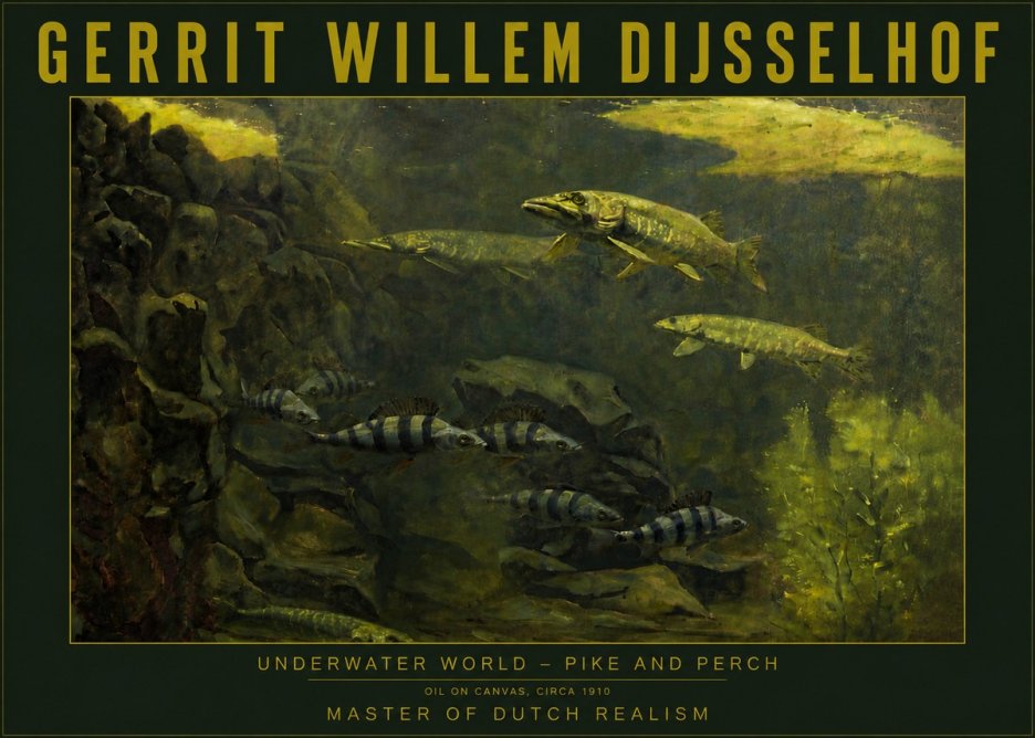 Gerrit Willem Dijsselhof Underwater Life No6 - Juliste