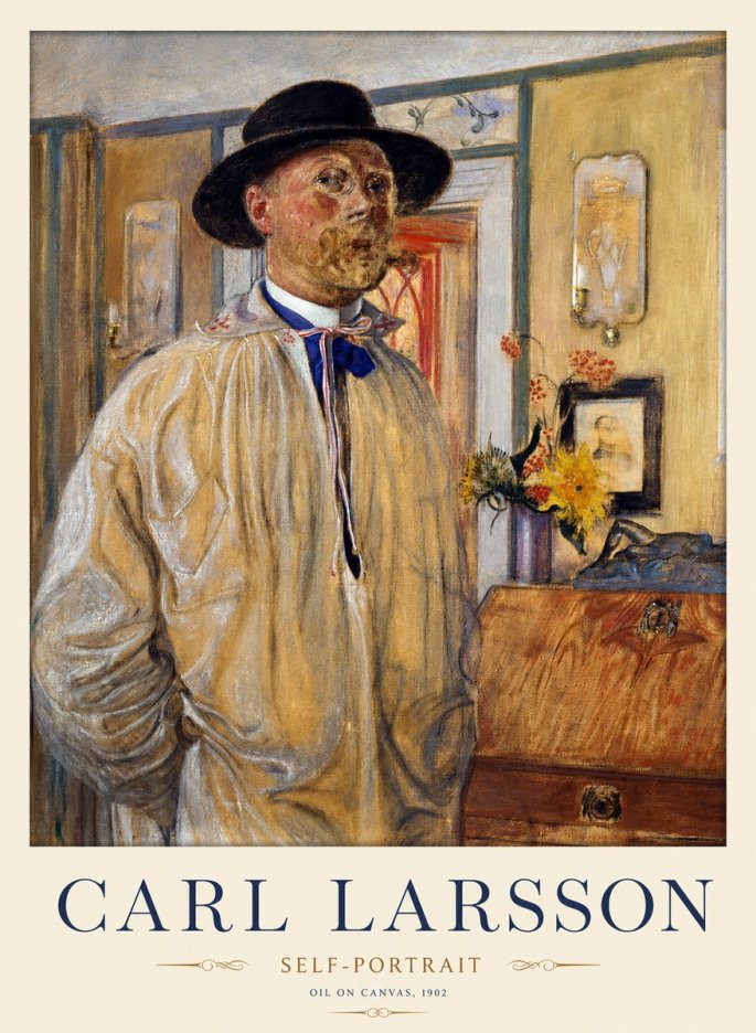 Carl Larsson Self-portrait No2 - Juliste