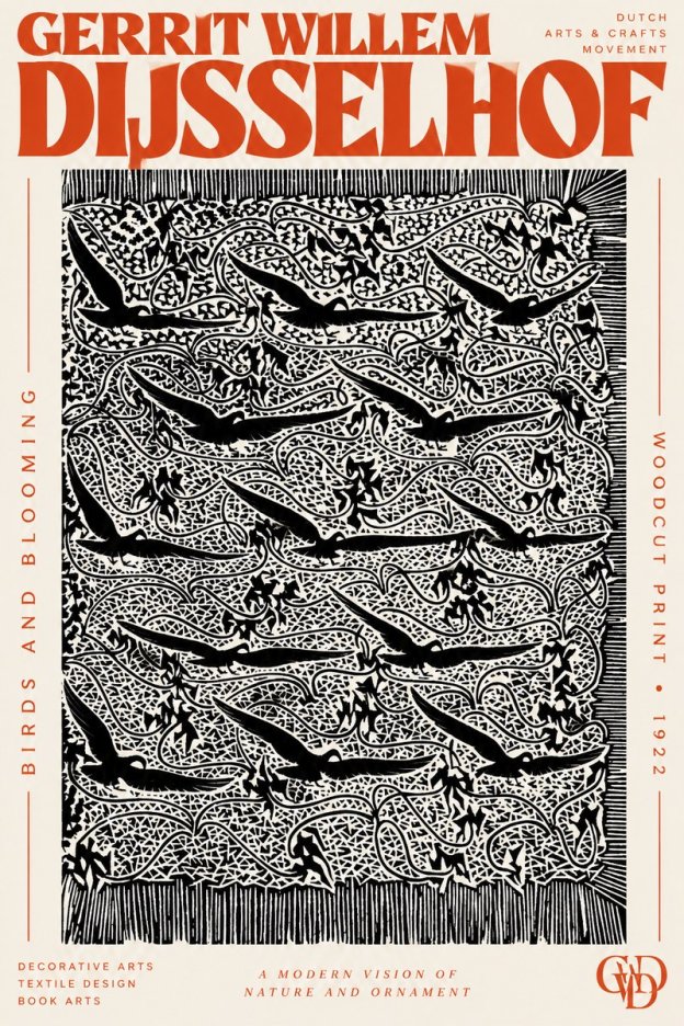 Gerrit Willem Dijsselhof Decorative Design No3 - Juliste