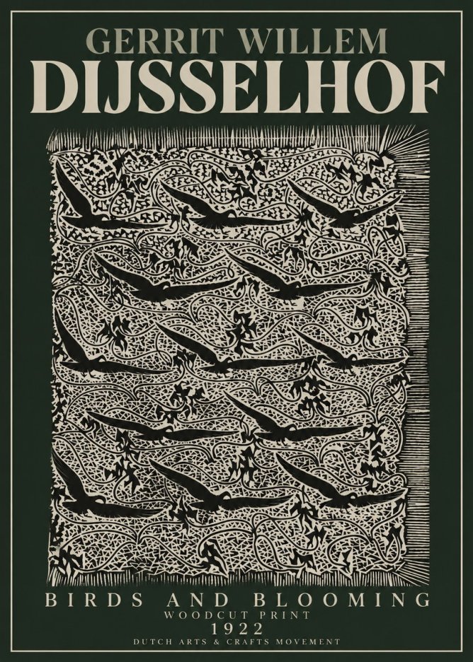 Gerrit Willem Dijsselhof Decorative Design No4 - Juliste