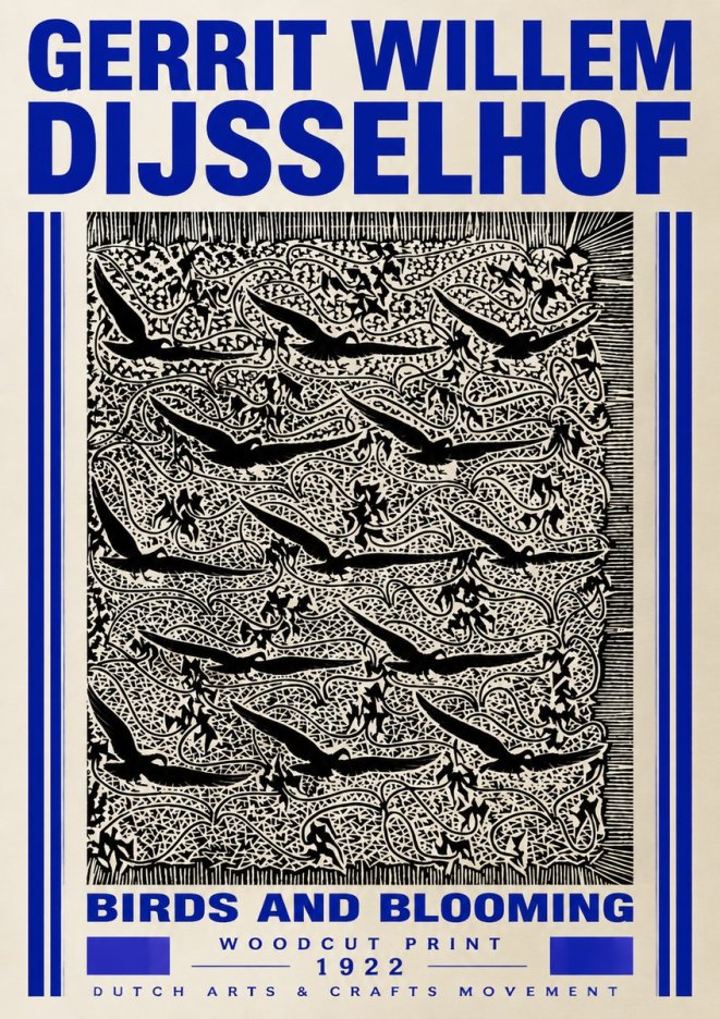 Gerrit Willem Dijsselhof Decorative Design No5 - Juliste