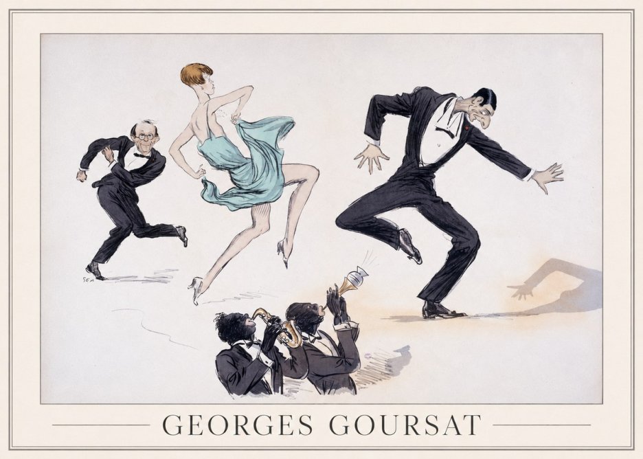 Georges Goursat Jazz Age Revelry No1 - Juliste