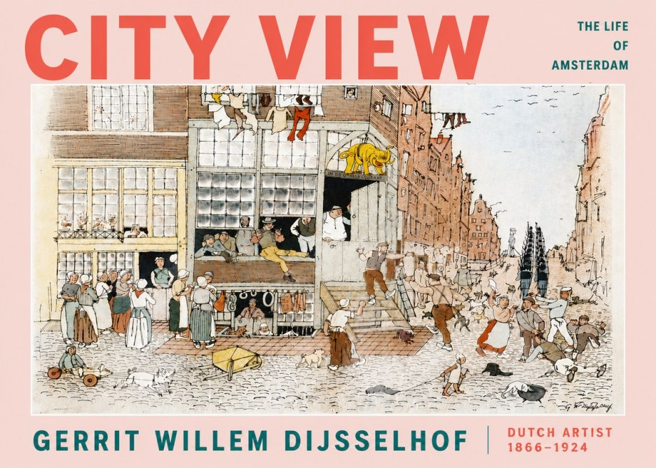 Gerrit Willem Dijsselhof Street Scene in Amsterdam No5 - Juliste