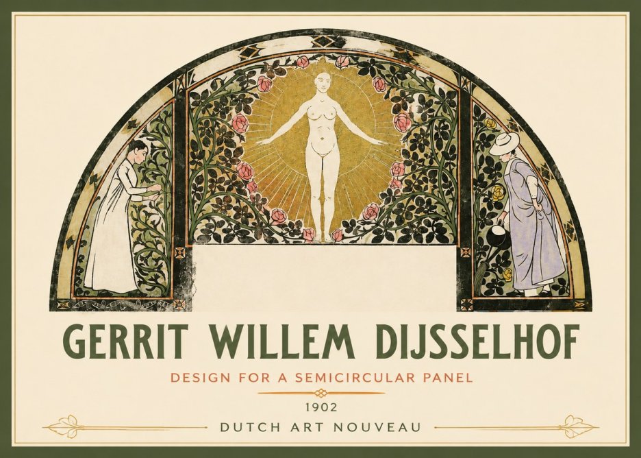 Gerrit Willem Dijsselhof Nature's Awakening No3 - Juliste