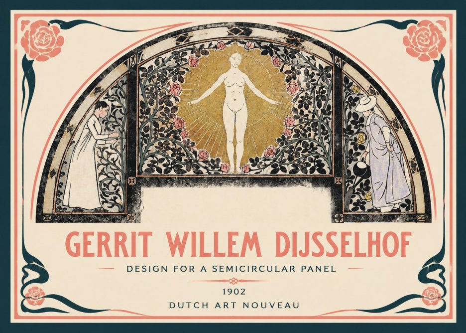 Gerrit Willem Dijsselhof Nature's Awakening No4 - Juliste